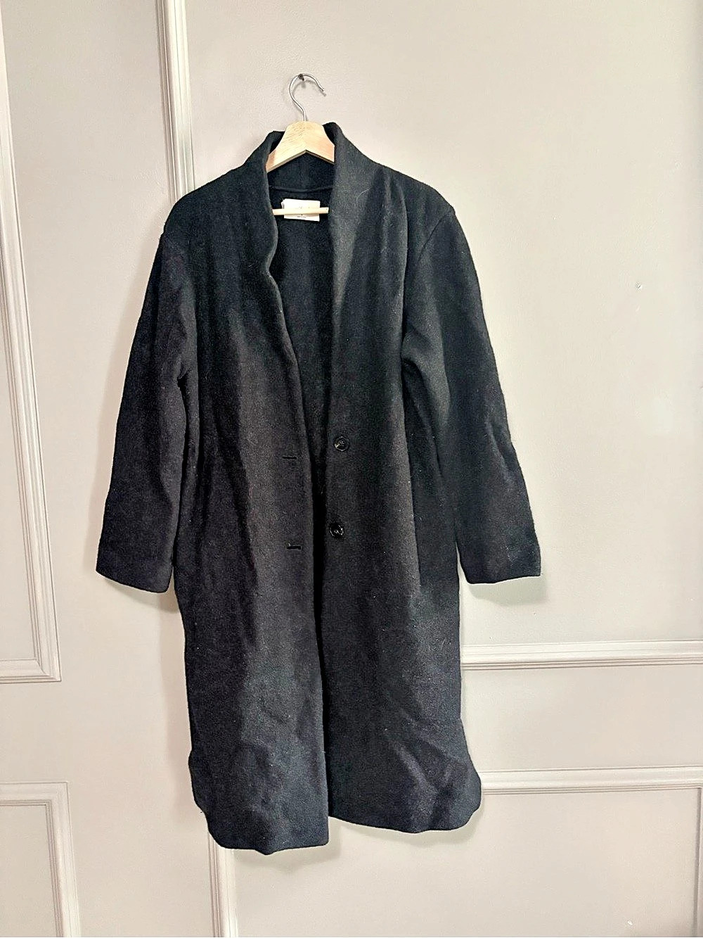 Wilfred Dujardin Jacket Merino Wool Black Coat
